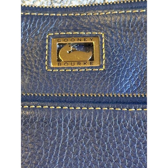 Dooney & Bourke Navy Leather Crossbody Bag With Adjustable Strap - Picture 3 of 12